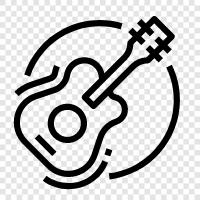 acoustic, electric, blues, rock icon svg