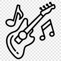 acoustic, electric, classic, steel icon svg