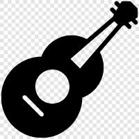 acoustic, electric, bass, chord Значок svg