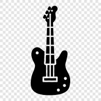 acoustic guitar, electric bass, acoustic bass, guitar icon svg