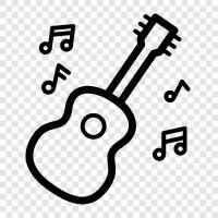 acoustic guitars, electric guitars, guitars, guitar chords icon svg