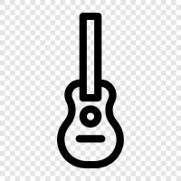 Akustikgitarren, EGitarren, Akustikelectrische Gitarren symbol