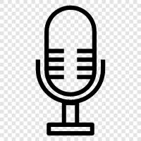 acoustic, condenser, lavalier, podcast icon svg