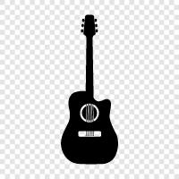 acoustic, electric, stringed instrument, music icon svg