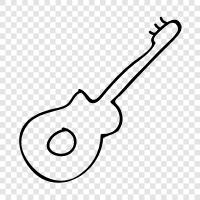 acoustic, electric, strings, pick icon svg