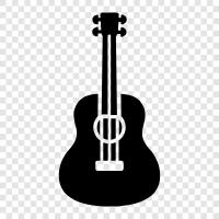 acoustic, electric, strings, steel icon svg