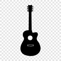 Acoustic, Electric, Guitar Technique, Guitar Lessons icon svg