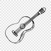 acoustic, electric, classical, steel icon svg