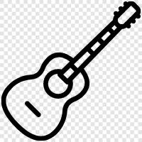 acoustic, electric, rock, blues icon svg