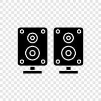 acoustic, music, speaker, speaker box icon svg