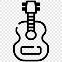 acoustic, electric, classical, blues icon svg