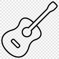 acoustic, electric, blues, country icon svg