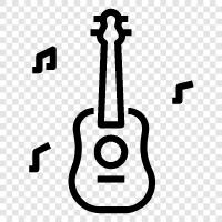 acoustic, electric, classical, blues icon svg