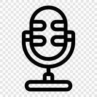 acoustic, microphone, audio, sound icon svg