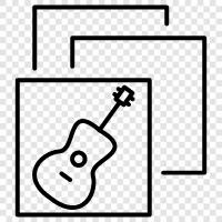 acoustics, bass, classical, electric icon svg