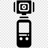 action camera, camera, camera for pocket, pocket camera icon svg