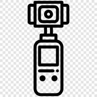 action camera, gopro, action cam, mini action camera Значок svg