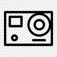 action camera, digital camera, photography, travel icon svg