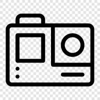 action cameras, digital cameras, photography, videos icon svg