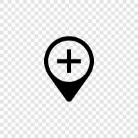 Add Location Service, Add Location Provider, Add Location URL, Add Location Region icon svg