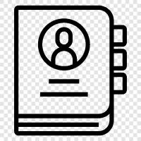 address book, address book software, contact book icon svg