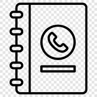 address book, address book software, contacts, email address book icon svg