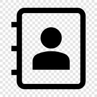 address book program, address book application, address book software, address book templates icon svg