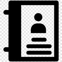 address book software, address book editor, address book template, address book maker icon svg