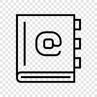 Address Book software, Address Book app, Address Book online, Address Book icon svg