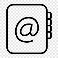 address book, address book software, contact list, address list software icon svg