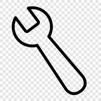 adjustable wrench, socket wrench, ratchet wrench, socket set icon svg