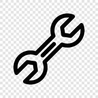 adjustable wrench, socket wrench, ratchet wrench, pliers icon svg