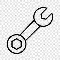 adjustable wrench, mechanics wrench, adjustable wrench set, torque wrench icon svg