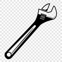 adjustable wrench set, adjustable wrenches, adjustable wrench icon svg