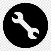 adjustable wrench, socket wrench, ratchet wrench, Wrench icon svg