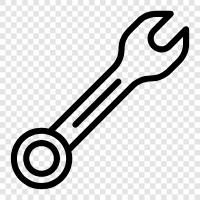 adjustable wrench, ratchet wrench, socket wrench, adjustable spanner icon svg