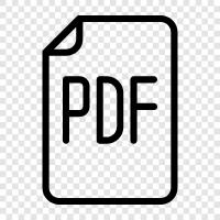 Adobe PDF, PDF Reader, PDF File, PDF Viewer symbol
