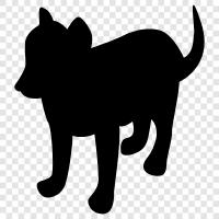 adopt, animal, breeds, black icon svg