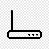 ADSL, modem, wireless, connection icon svg