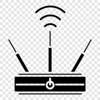 ADSL, Wireless, Security, VPN icon svg