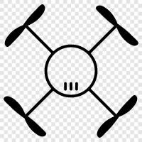 aerial, quadcopter, unmanned aerial vehicle, UAV icon svg