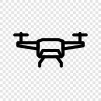 Antenne, unbemanntes Luftfahrzeug, Quadcopter, Hexacopter symbol