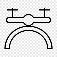 Воздушный беспилотный летательный аппарат, квадкоптер, ВЧ, Гопро Значок svg