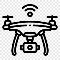 hava, quadcopter, drones, insansız hava aracı ikon svg