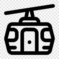 aerial tramway, aerial transportation, aerial tramway system, Cableway icon svg