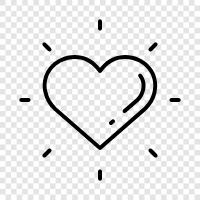 affection, heart, emotion, romance icon svg