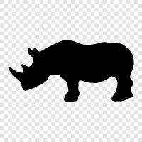 African, endangered, Horn, size icon svg