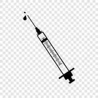 AIDS, injection, medication, health icon svg