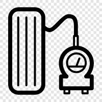 air compressor, inflator, air tank, air pump for car icon svg