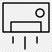 Klimaanlage, Fenstereinheit, Zentral AC, tragbare AC symbol